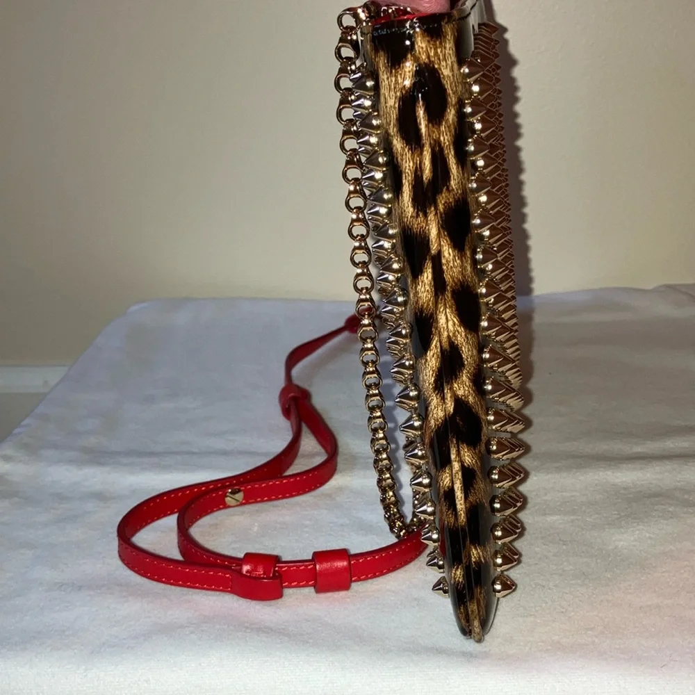Christian Louboutin Loubiposh Animal print Crossbody Clutch